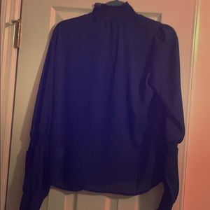 🔴3 for $15🔴SHEIN Blue High Neck Blouse